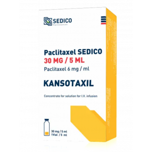 KANSOTAXIL 30 MG / 5 ML ( PACLITAXEL 6 MG / ML ) CONCENTRATE FOR DILUTION FOR IV INFUSION 5 ML VIAL